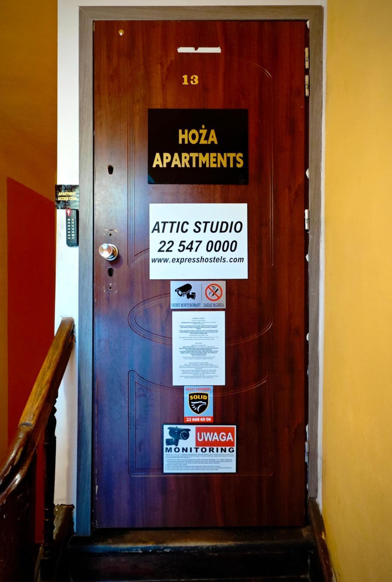 Apartamenty Hoza Attic Studio Варшава Екстериор снимка